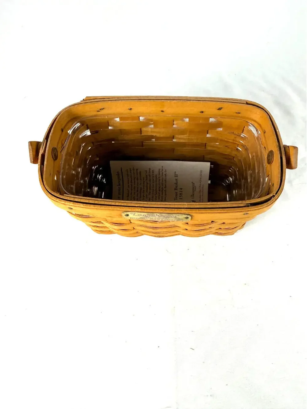 1996 Longaberger Dresden Tour Basket II w/Protector 15814 7